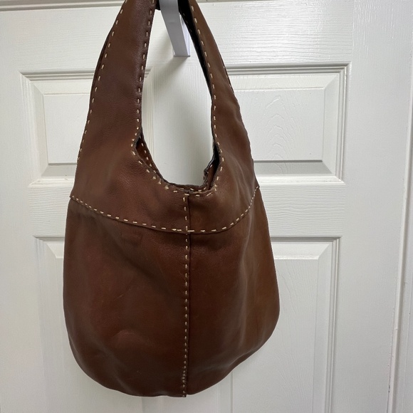 Adrienne Vittadini Brown Leather Handbag - Picture 3 of 12